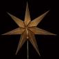 Preview: Samia Black/Gold - Foldable glowing star, paper poinsettia with 7 points, 60 cm